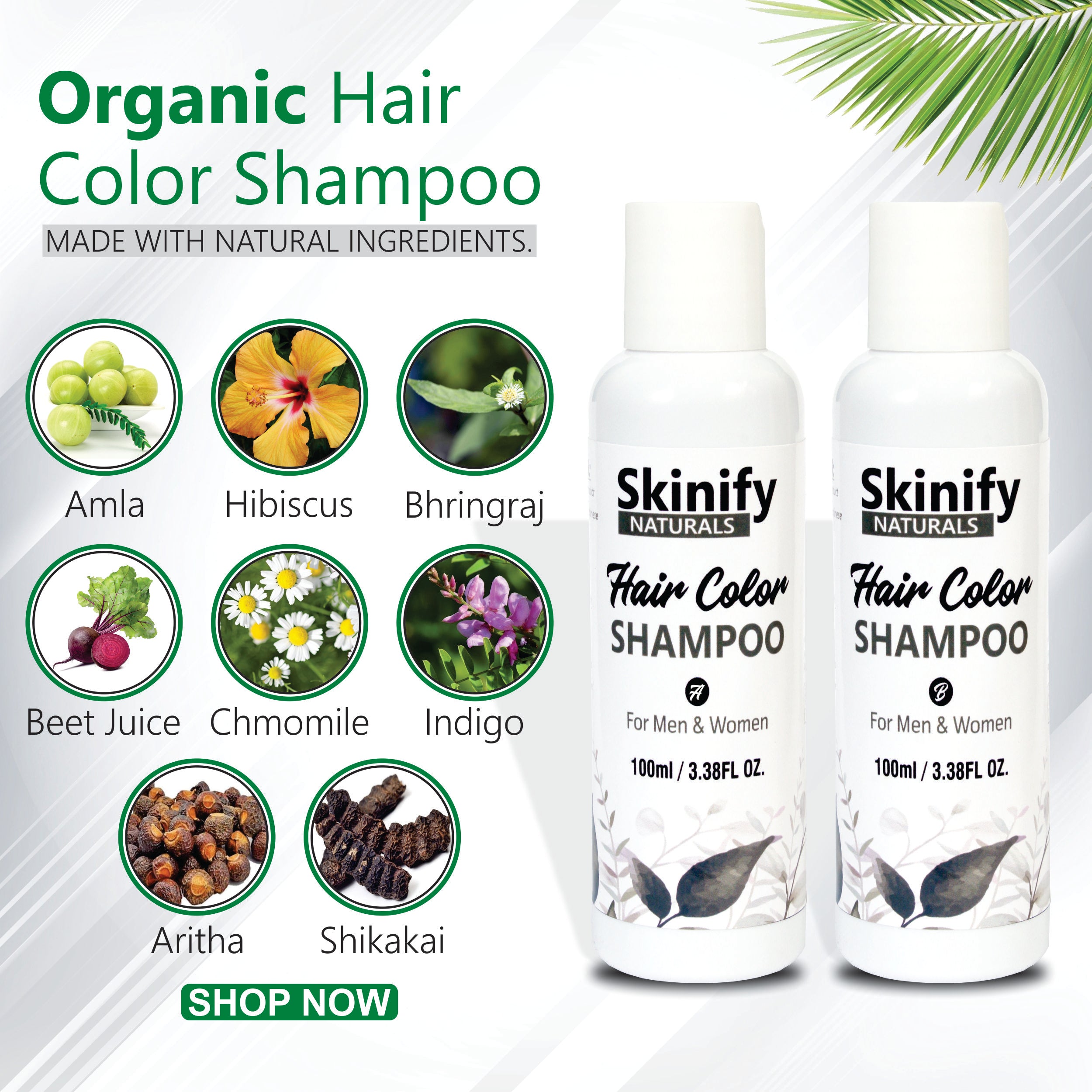 HAIR COLOR SHAMPOO By SKINIFY