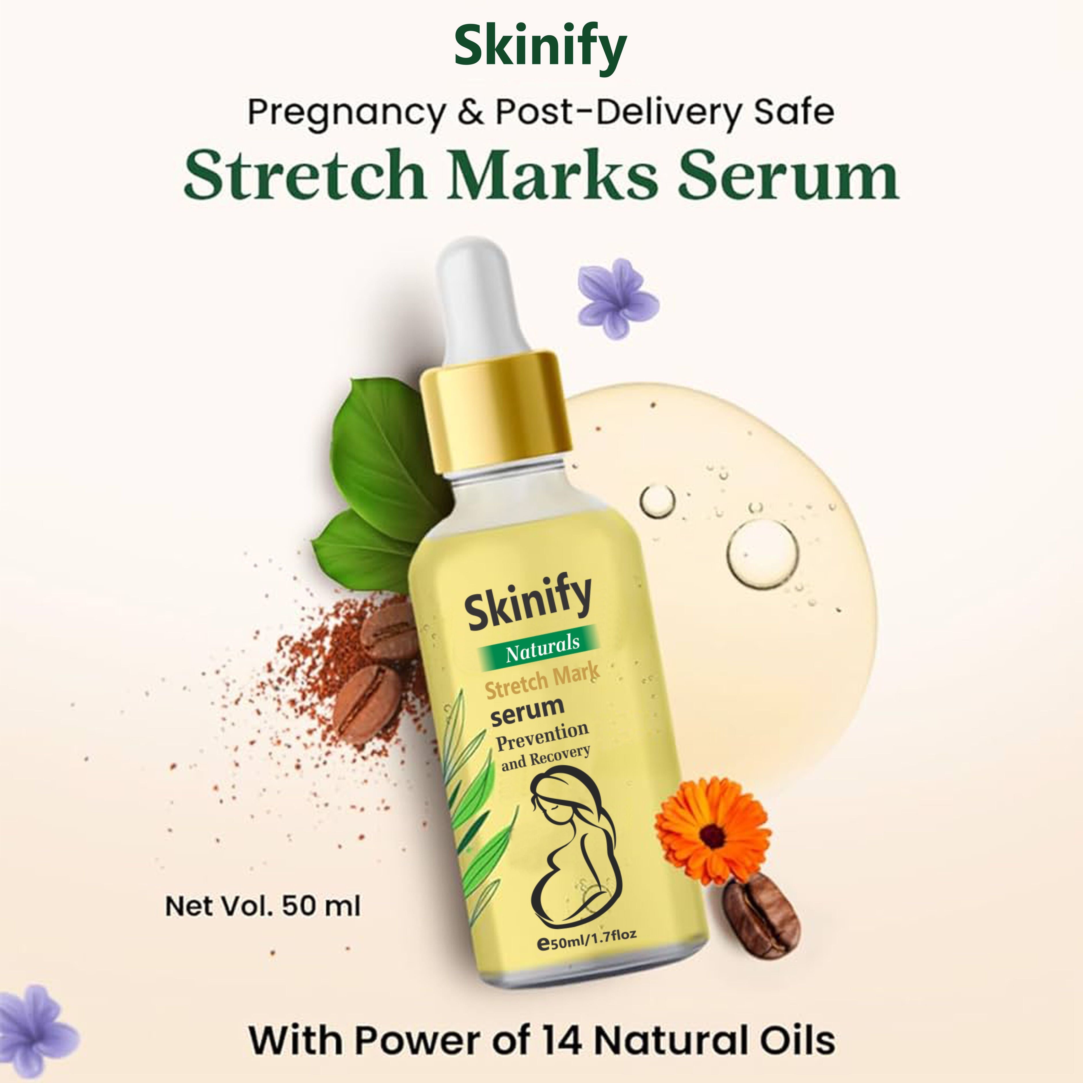 Stretch Marks Removal Maternity Skin Body Repair Serum By SKINIFY